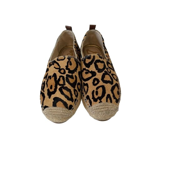 Sam Edelman Khloe Espadrilles Women's 6.5M Leopard‎ Slip On Calf Hair Loafers - Picture 2 of 11